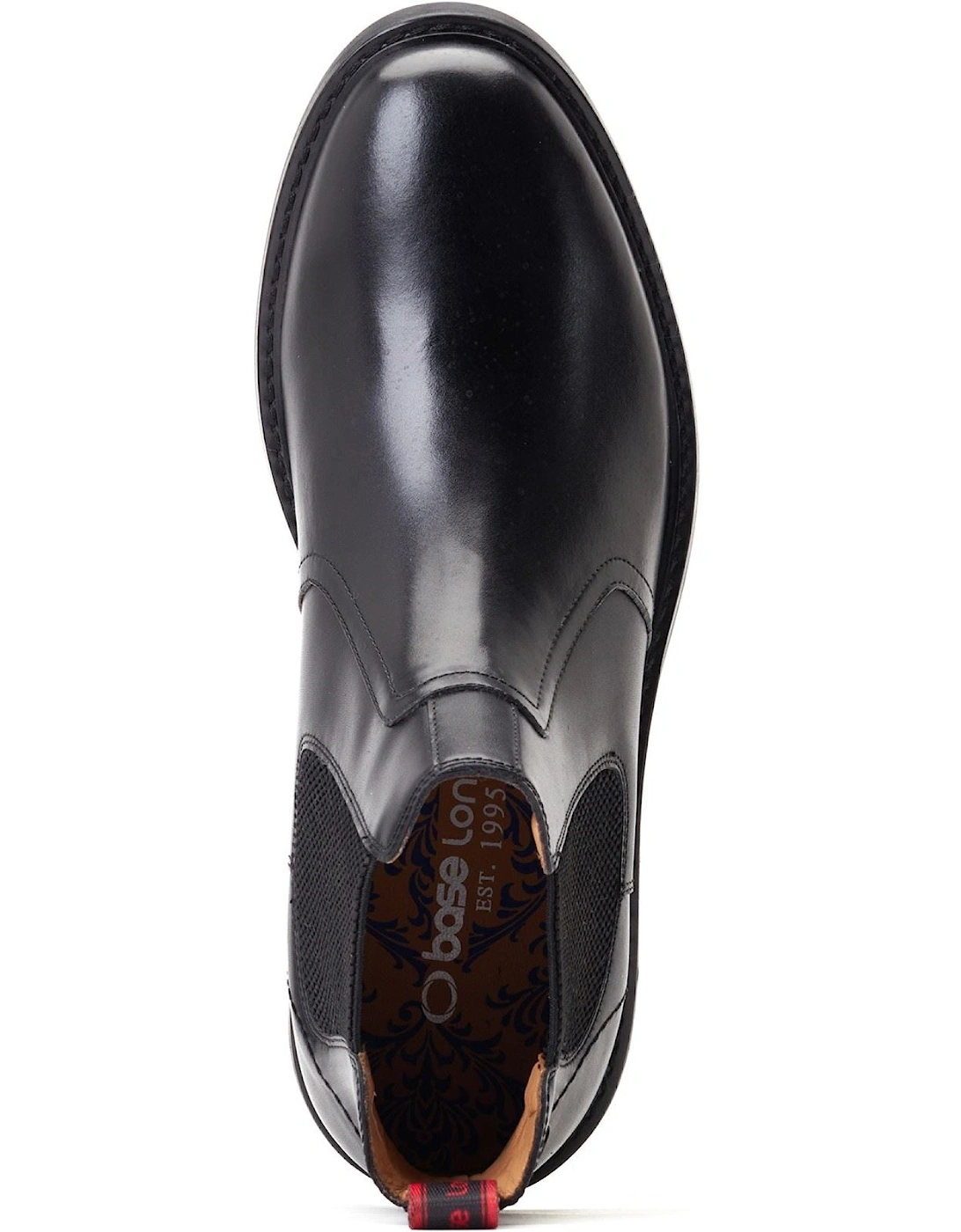 London Bloom Leather Men's Black Boots