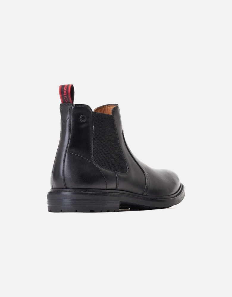 London Bloom Leather Men's Black Boots
