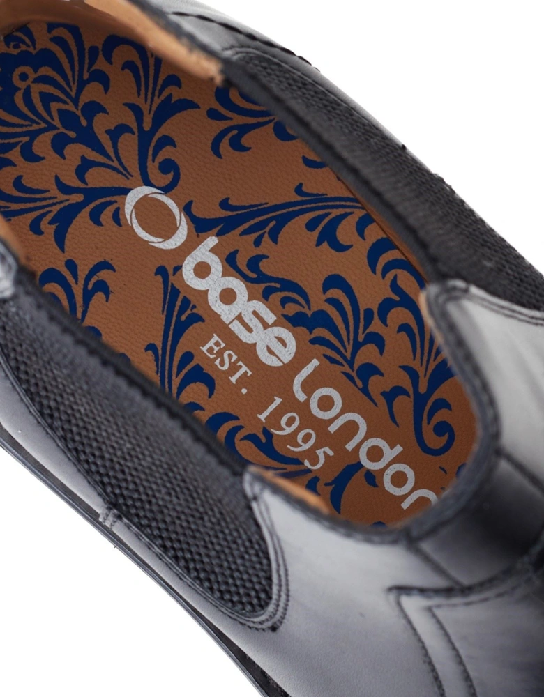 London Bloom Leather Men's Black Boots