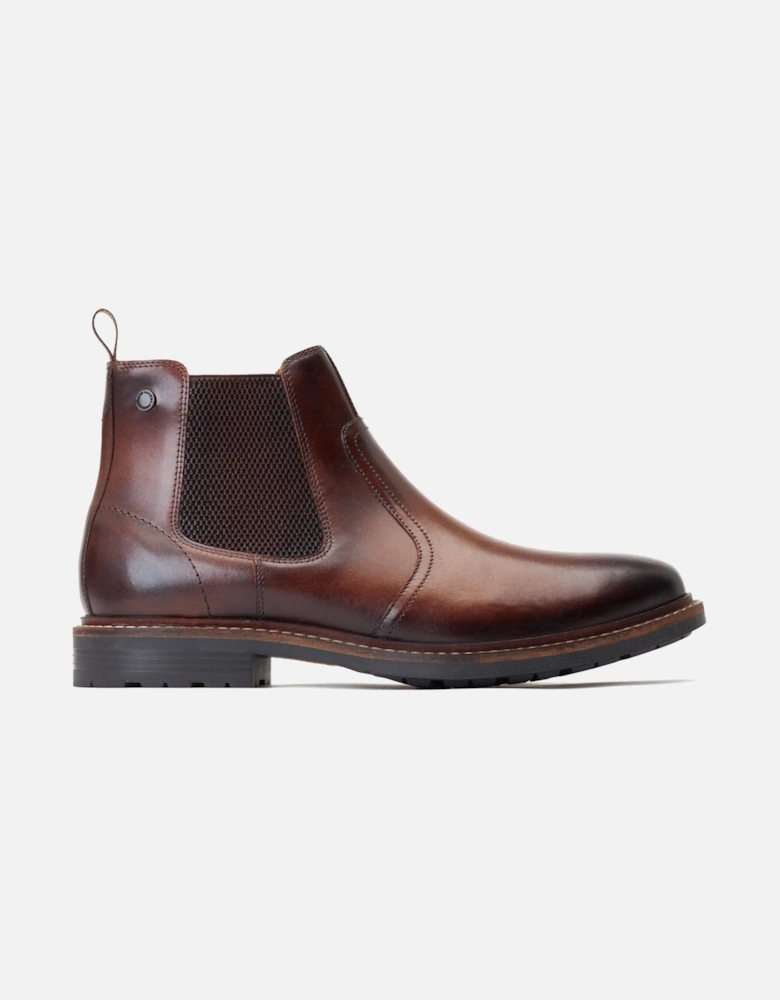 London Bloom Leather Men's Burnt Brown Boots