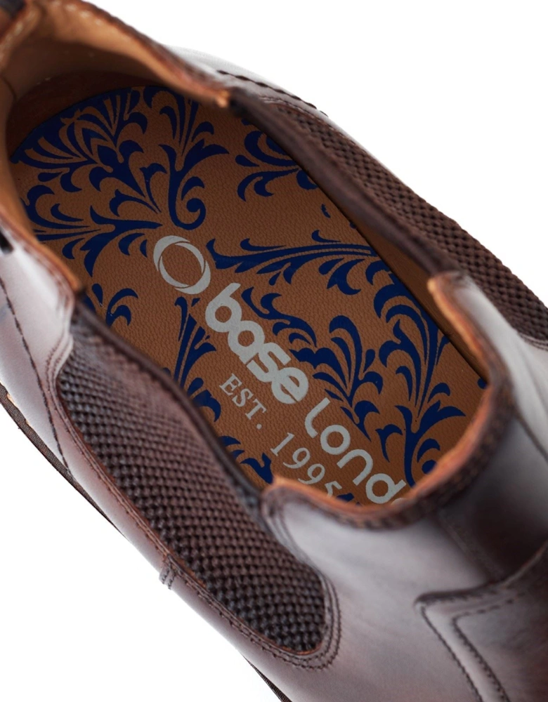 London Bloom Leather Men's Burnt Brown Boots