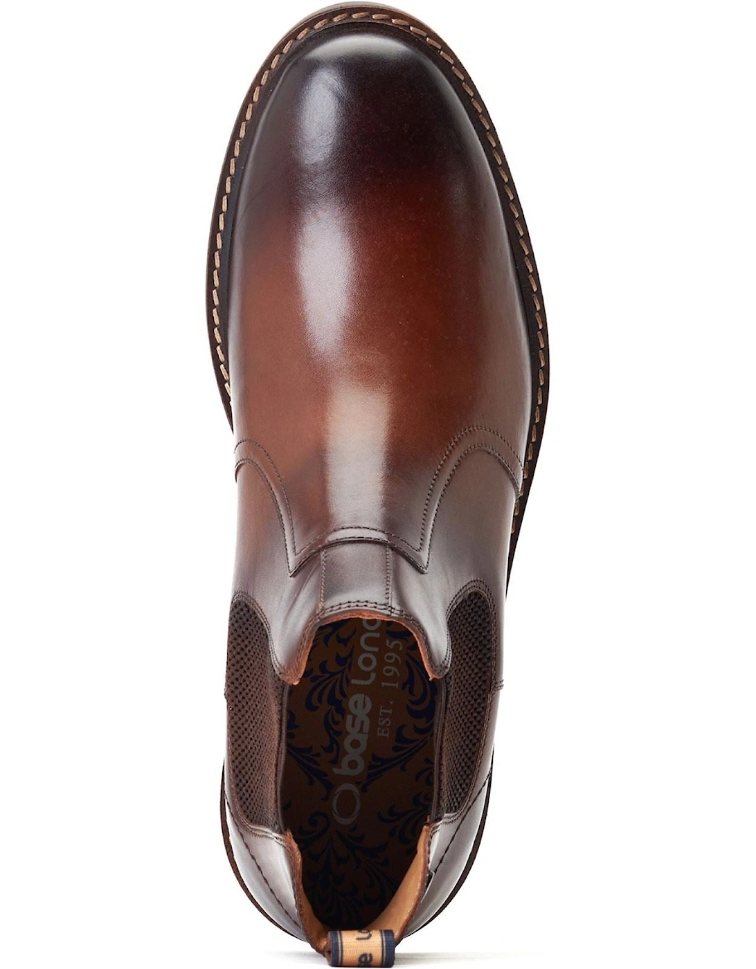 London Bloom Leather Men's Burnt Brown Boots