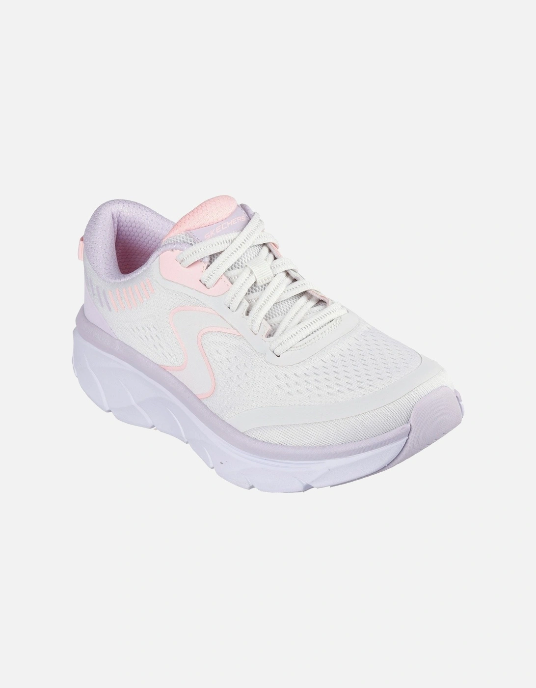D'Lux Walker 2.0 Active Pace Textile Women's Off White/Pink Trainers, 3 of 2