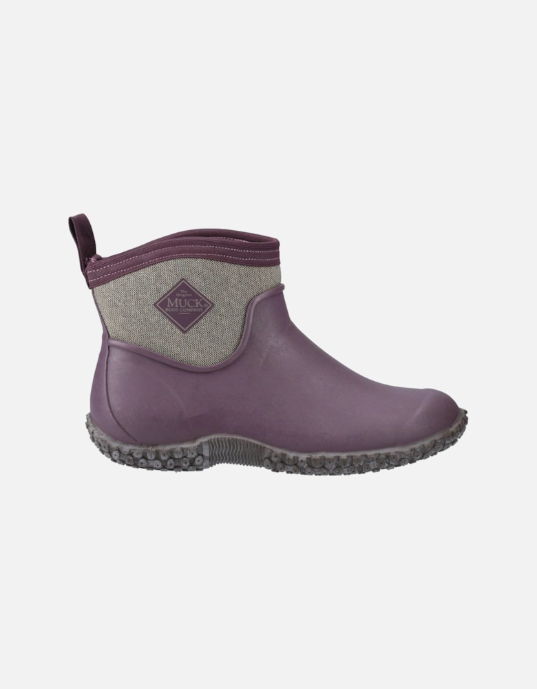 Muck Boots Muckster II Ankle Rubber Wine/ Herringbone Wellington Boots