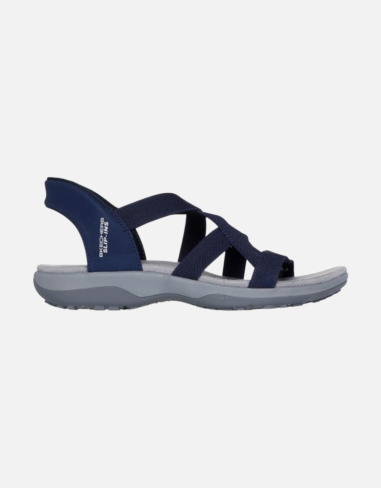 Reggae Slim Stretch Flex Textile Women's Navy Sandals