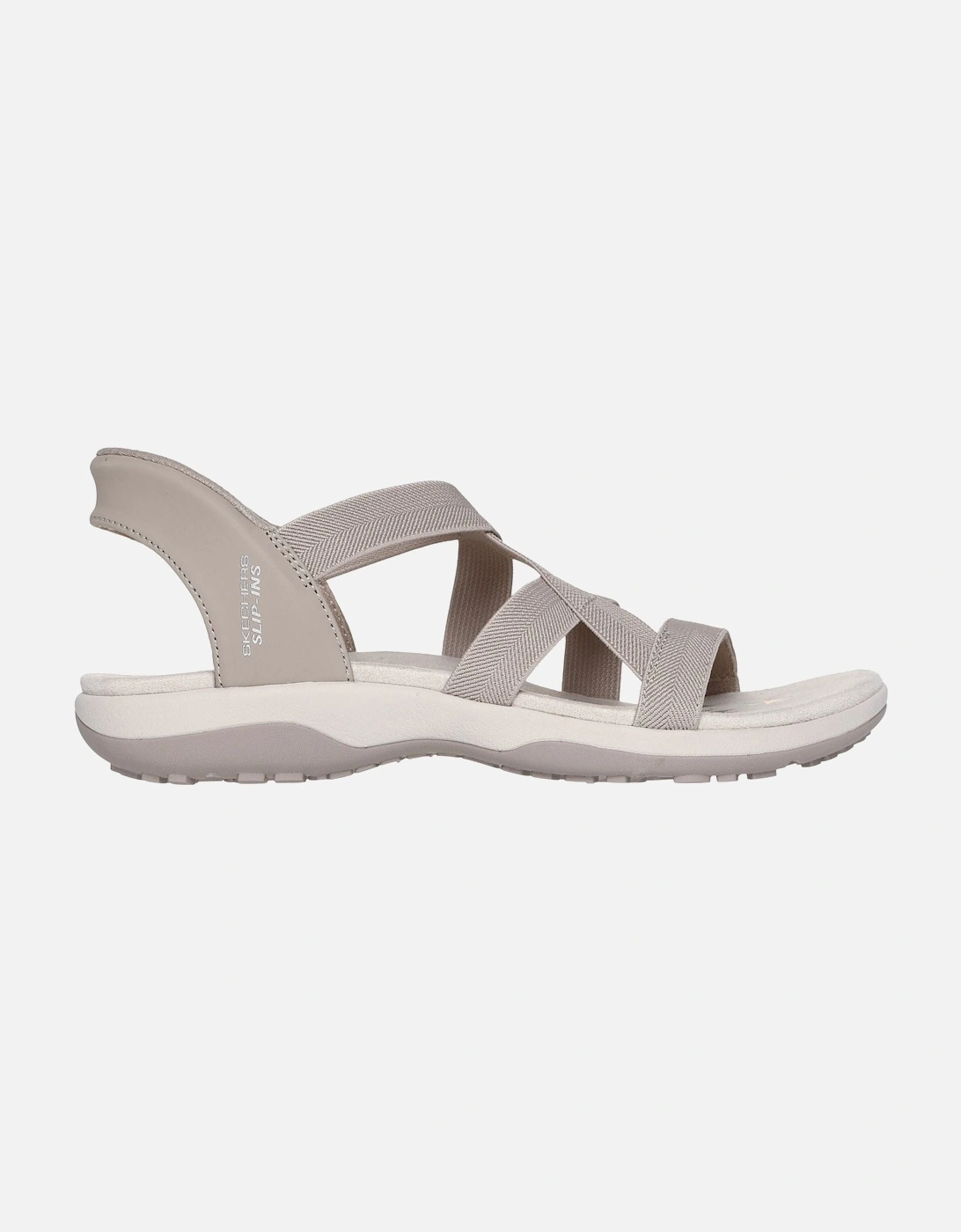 Reggae Slim Stretch Flex Textile Women's Taupe Sandals
