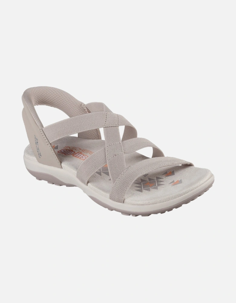 Reggae Slim Stretch Flex Textile Women's Taupe Sandals