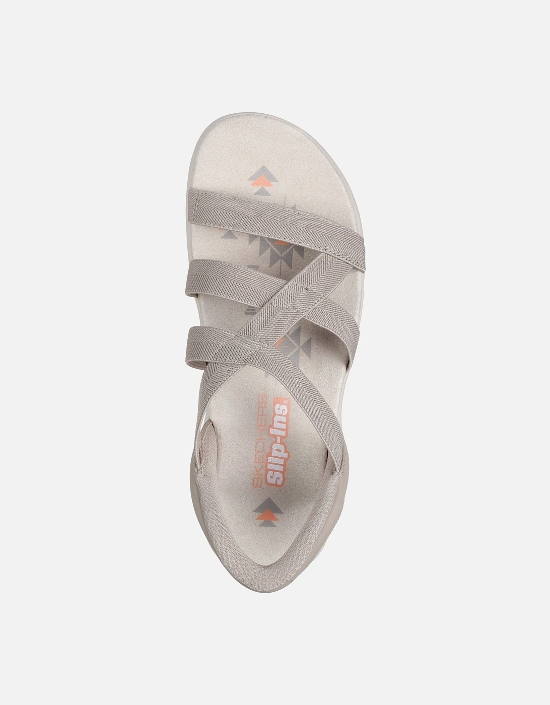 Reggae Slim Stretch Flex Textile Women's Taupe Sandals