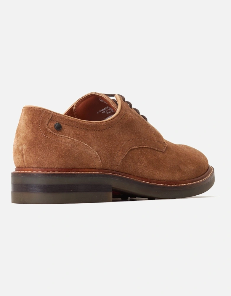 London Mawley Leather Men's Ginger Oxford Shoes