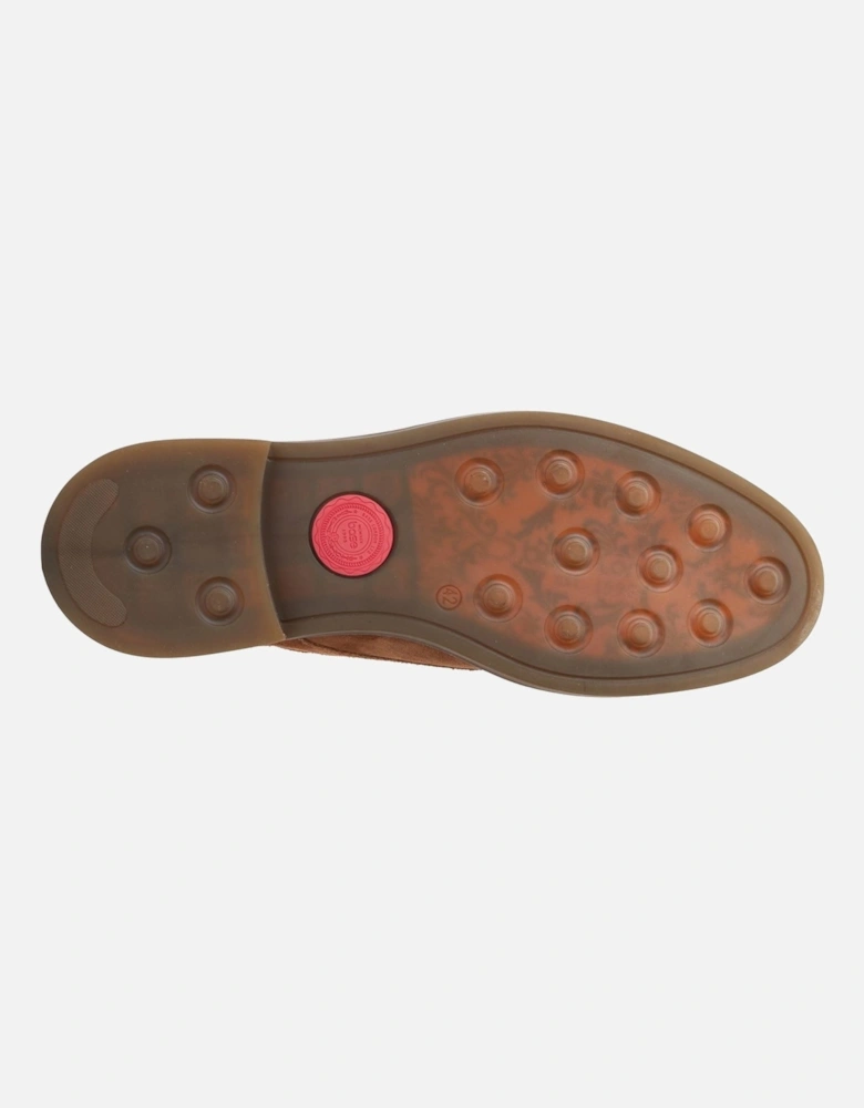 London Mawley Leather Men's Ginger Oxford Shoes