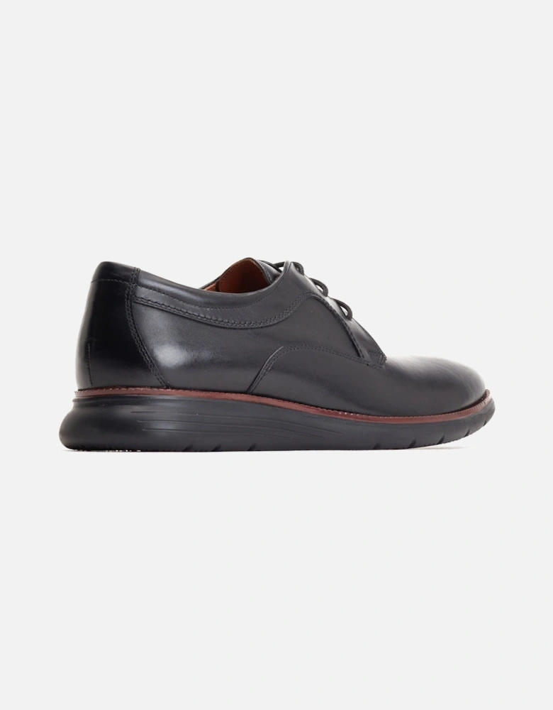 London Wing Leather Men's Black Oxford Shoes
