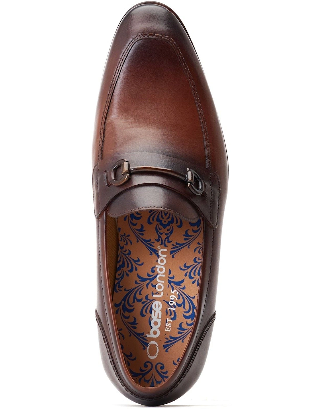 London Russo Leather Men's Burnt Brown Loafers
