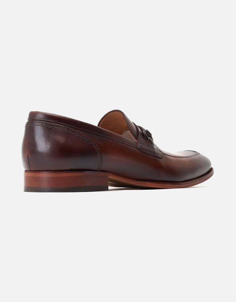 London Russo Leather Men's Burnt Brown Loafers