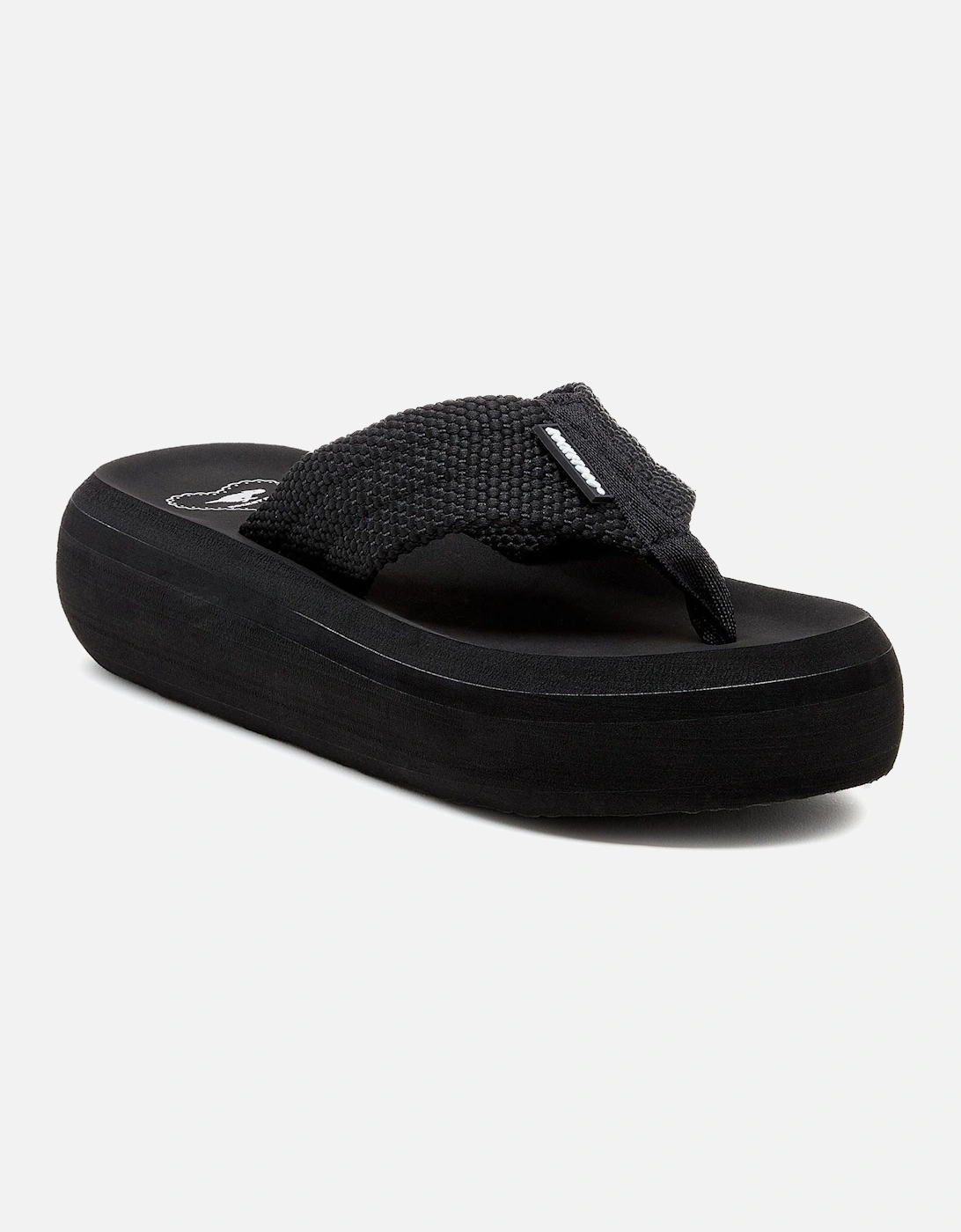 Sandy Webbing Textile Women's Black Sandals, 8 of 7