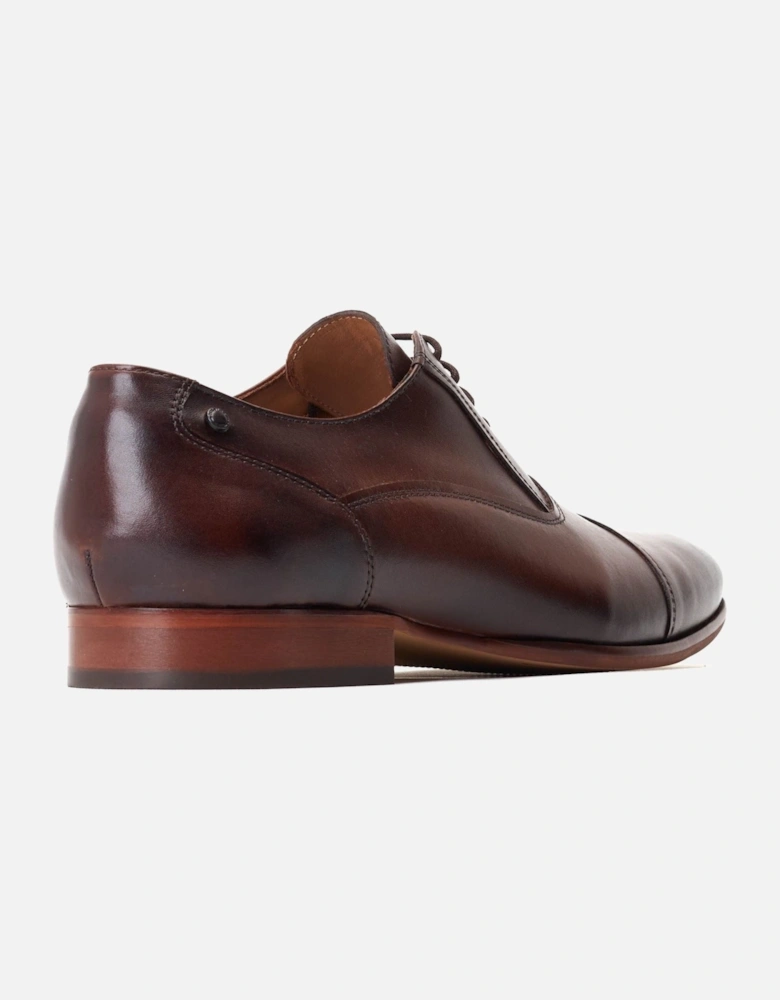 London Angelo Leather Men's Black Oxford Shoes