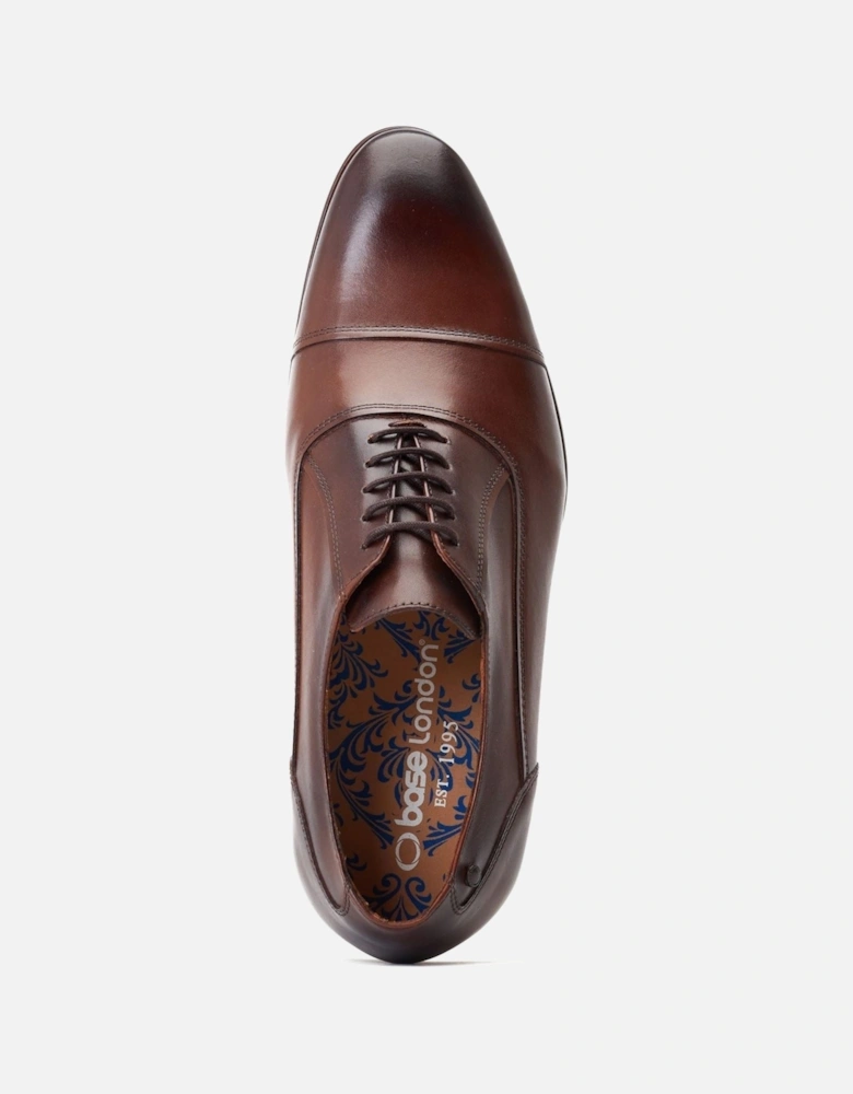 London Angelo Leather Men's Black Oxford Shoes