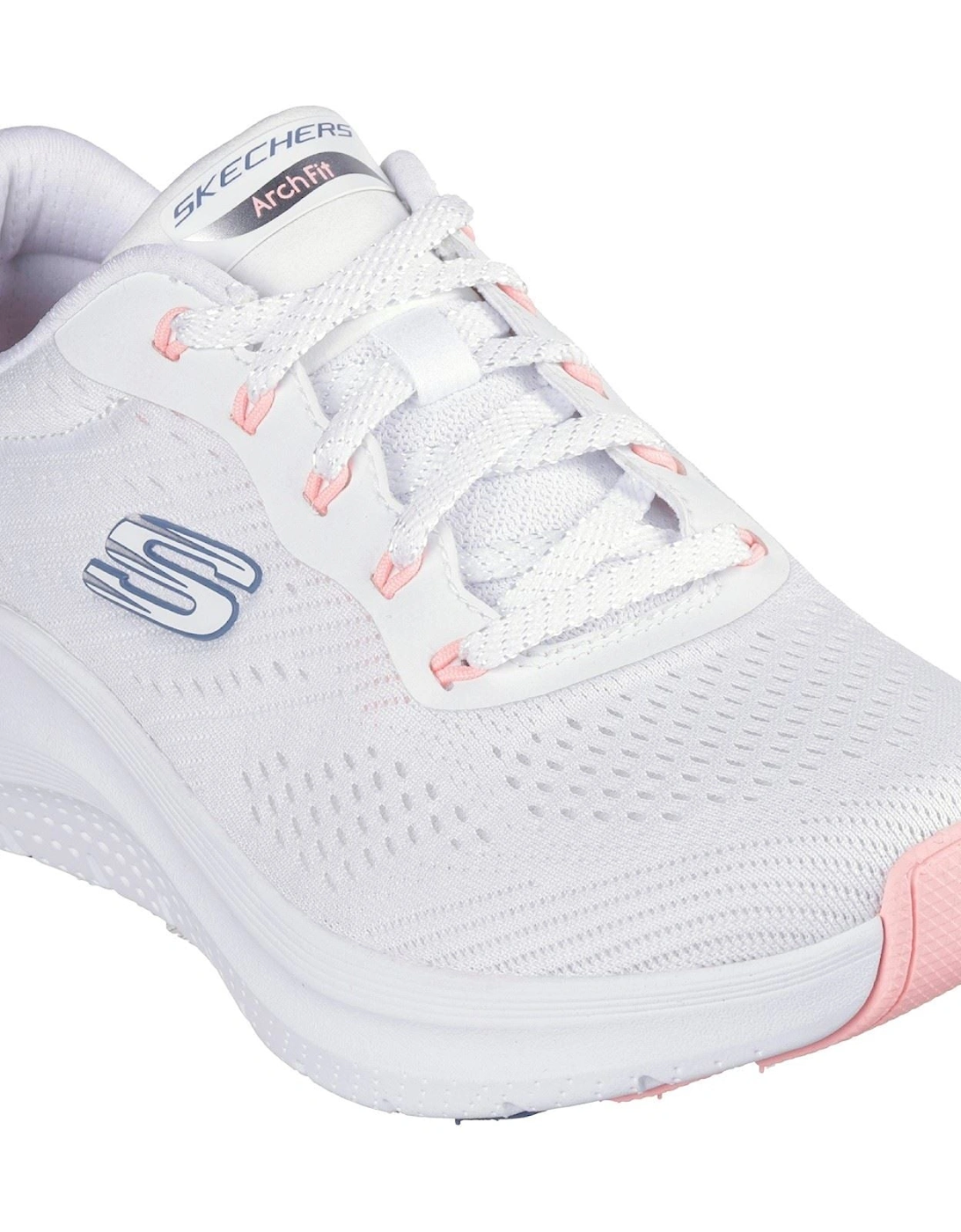 Arch Fit 2.0 - Big League Textile Women's White/Pink/Blue Trainers, 3 of 2