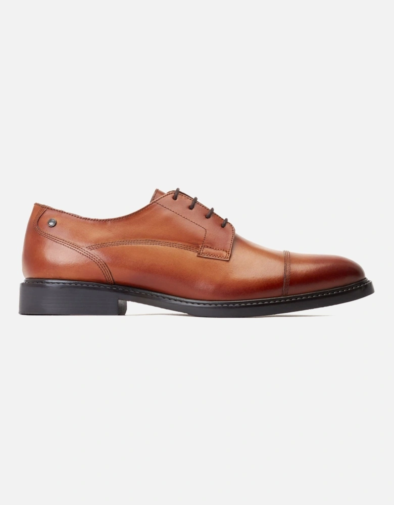 London Magnus Leather Men's Burnt Tan Oxford Shoes