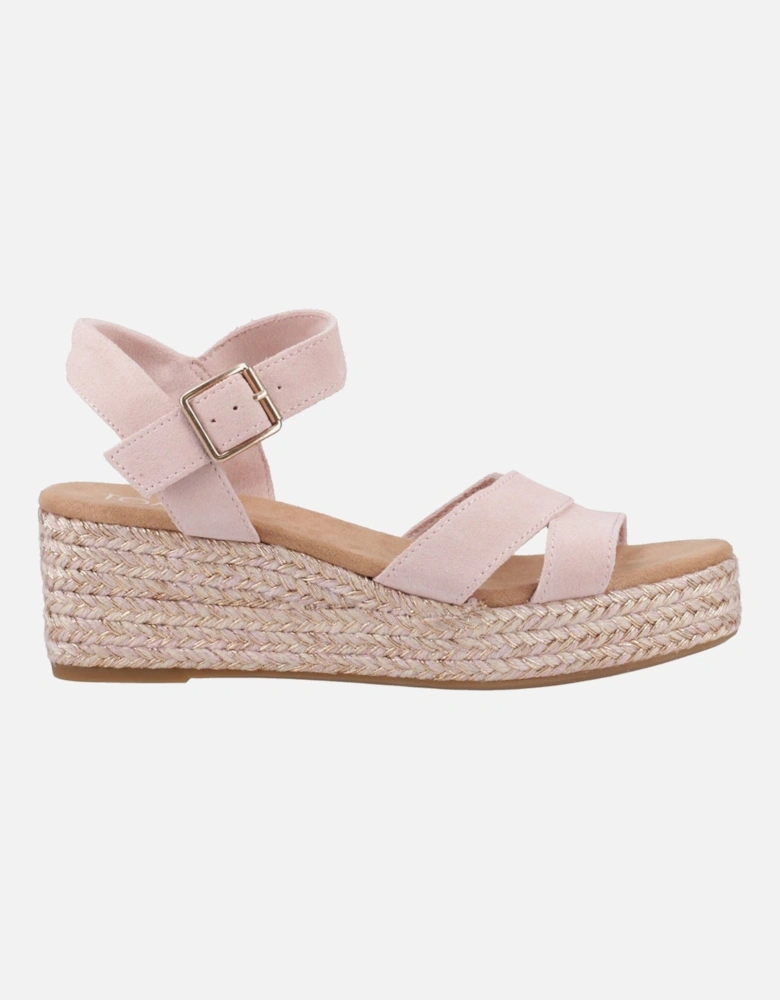 Audrey Leather Women's Pale Rose Sandals