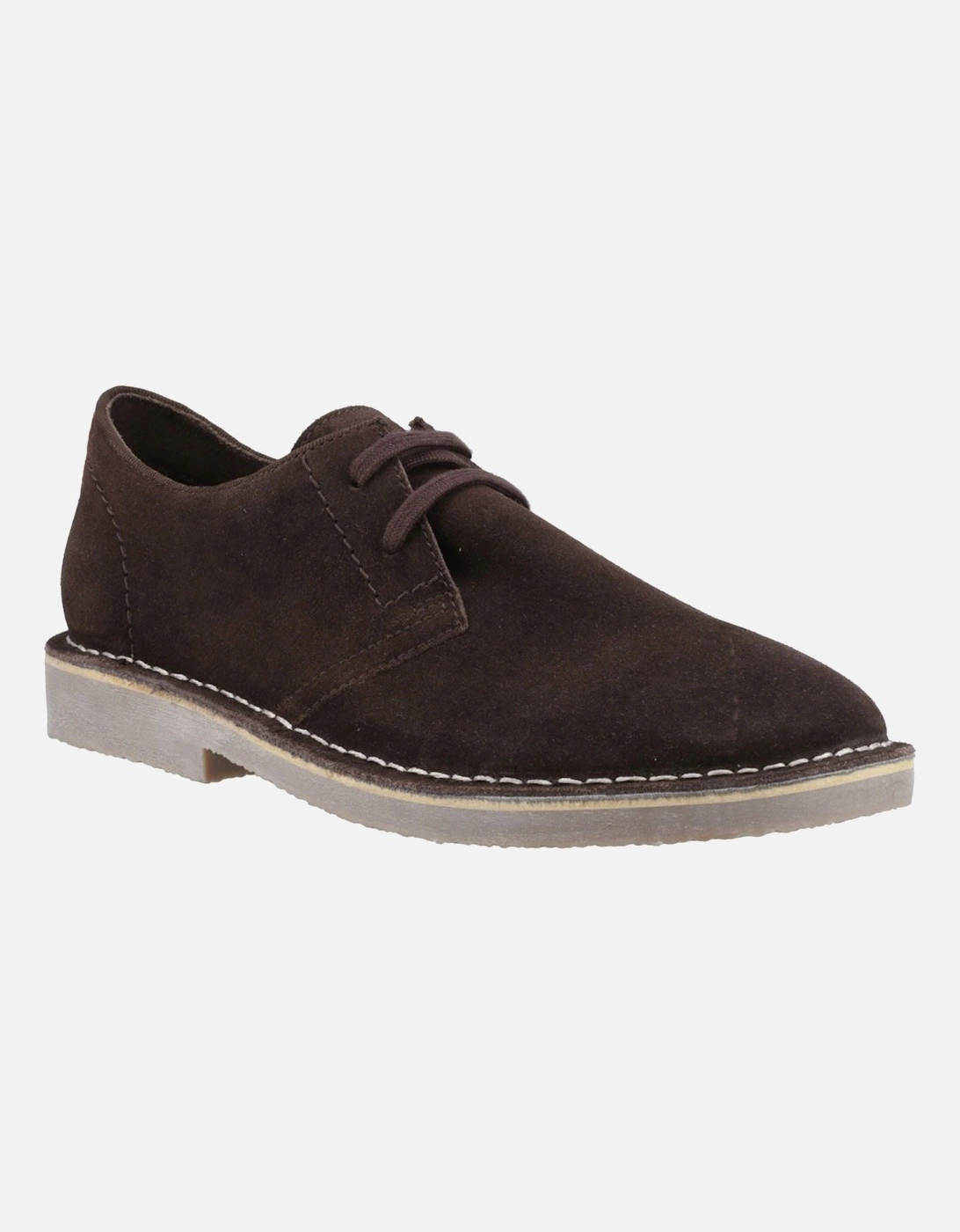 Scout Suede Men's Chocolate Lace-Up Shoes, 6 of 5