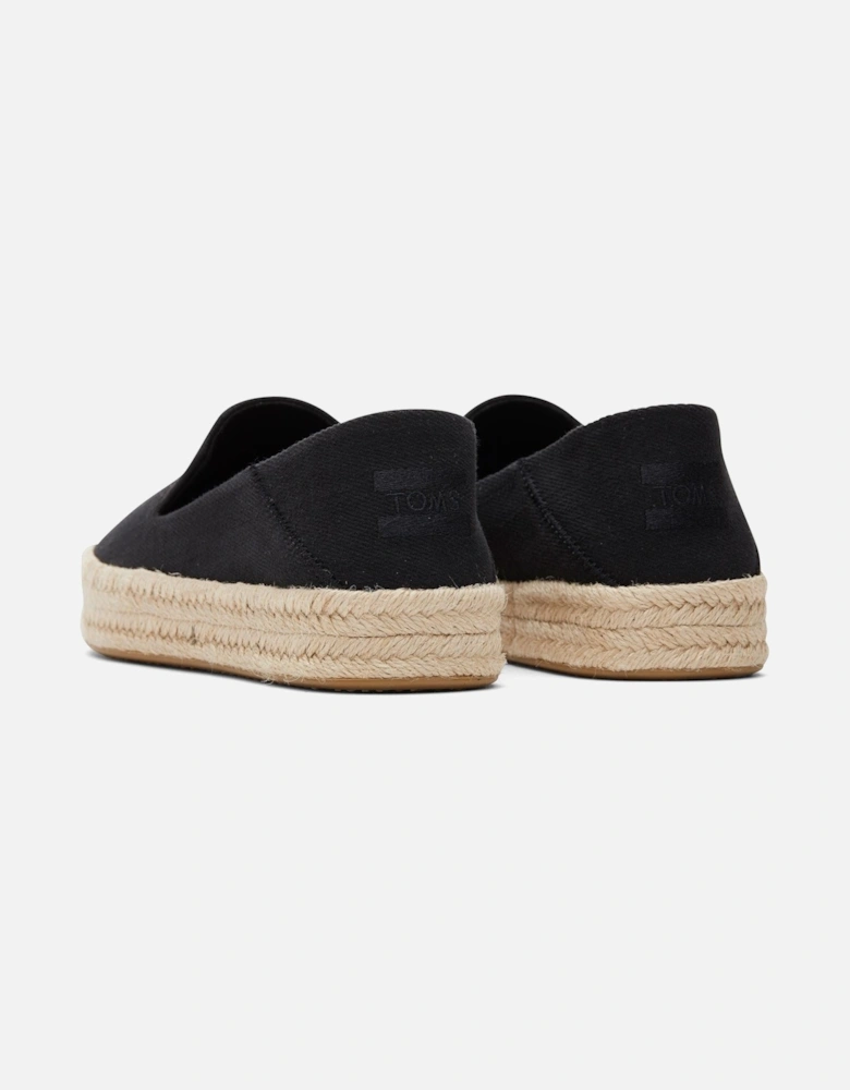 Carolina 100% Cotton Women's Black Espadrilles
