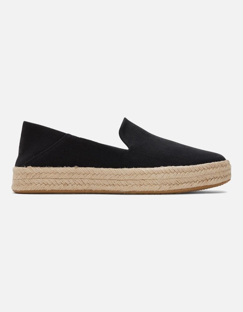 Carolina 100% Cotton Women's Black Espadrilles