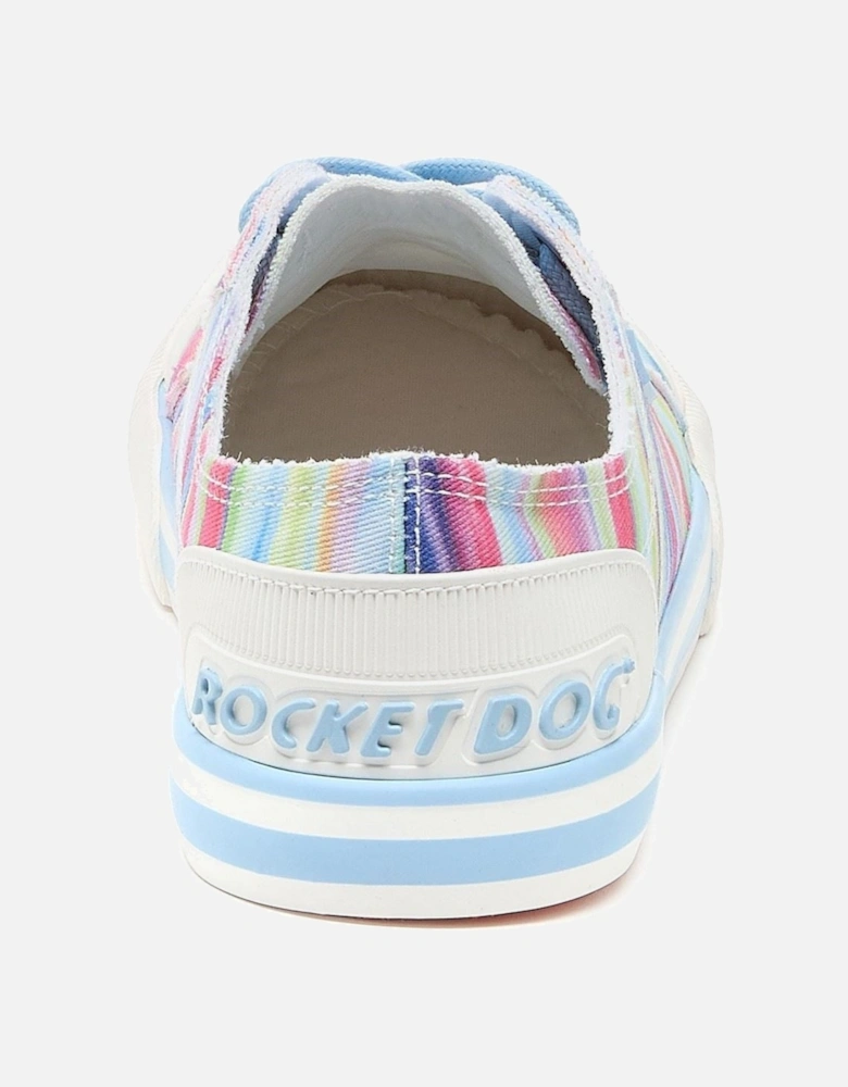 Jazzin Dens Cotton Women's Rainbow Trainers