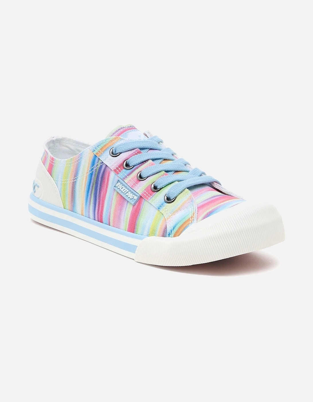 Jazzin Dens Cotton Women's Rainbow Trainers, 8 of 7