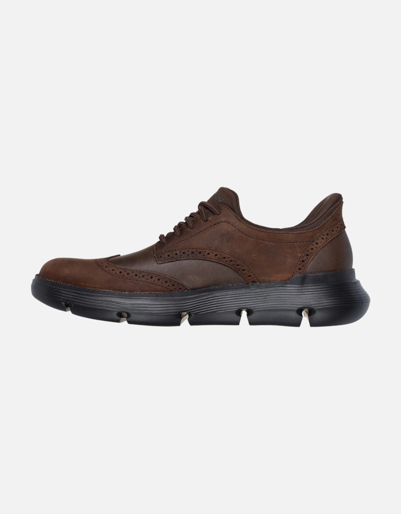 Garza Sully Leather Men's Cocoa Lace-Up Shoes