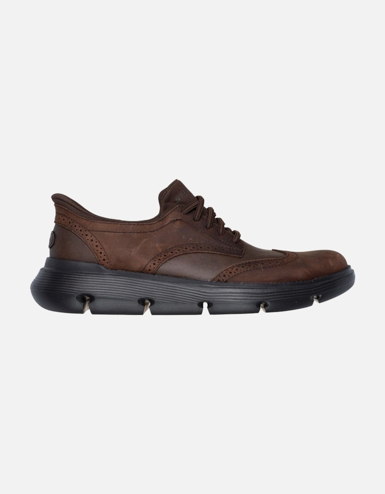 Garza Sully Leather Men's Cocoa Lace-Up Shoes