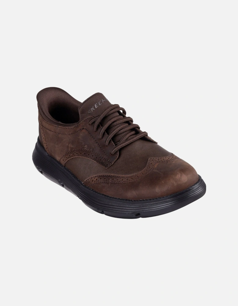 Garza Sully Leather Men's Cocoa Lace-Up Shoes