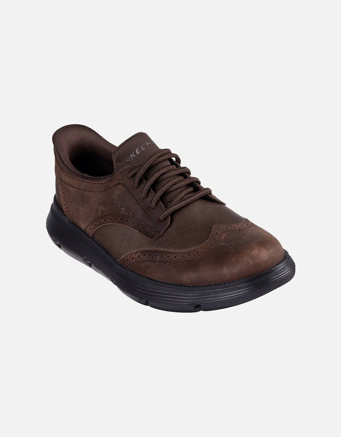 Garza Sully Leather Men's Cocoa Lace-Up Shoes, 6 of 5