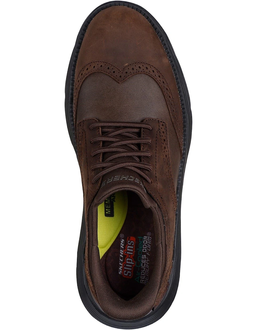 Garza Sully Leather Men's Cocoa Lace-Up Shoes