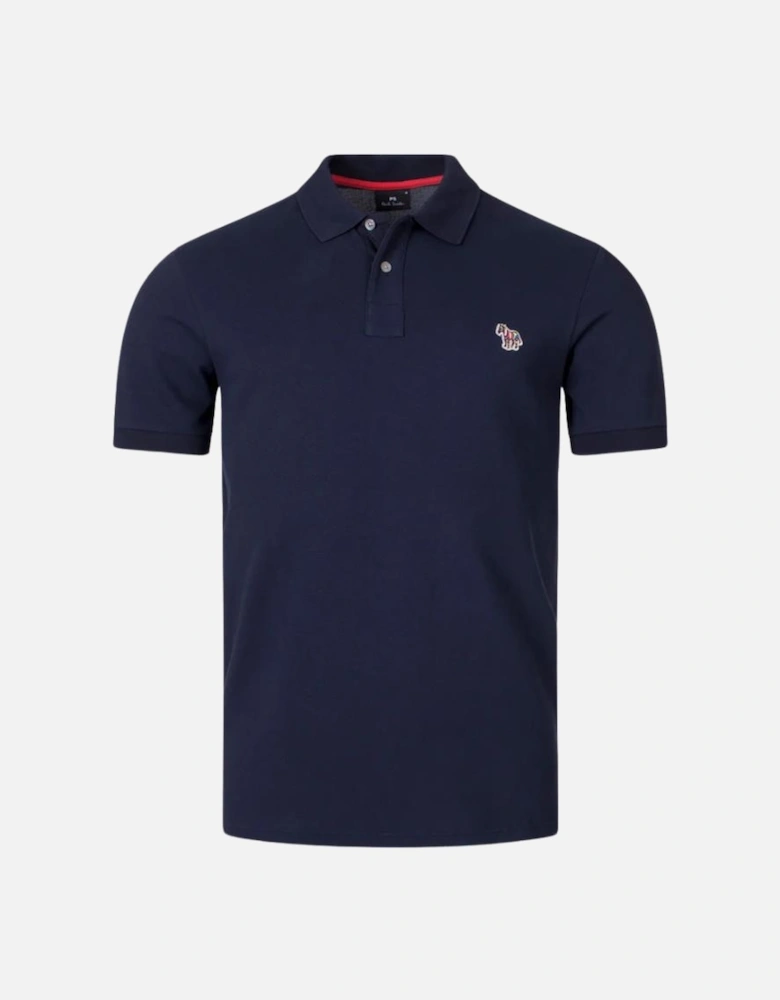PS Reg Fit SS Polo Shirt Zebra - Dark Navy