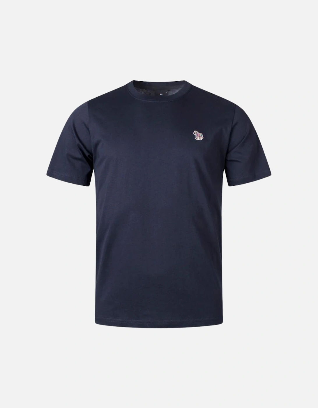Men's Paul Smith Reg Fit SS T-Shirt Zebra - Dark Navy - Size: 40
