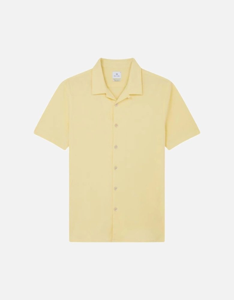 PS SS Regular Fit Seersucker Shirt - Yellow