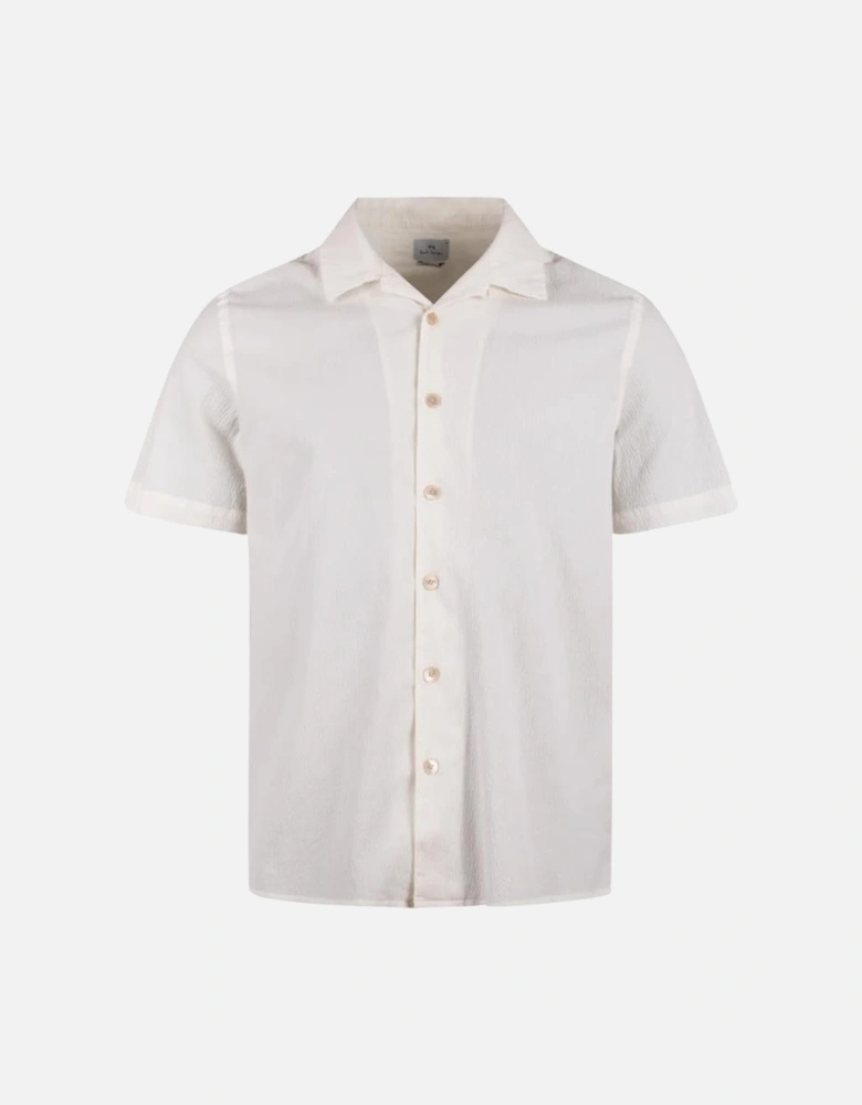 PS SS Regular Fit Seersucker Shirt - White