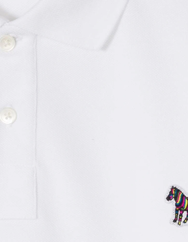 PS Reg Fit SS Polo Shirt Zebra - White