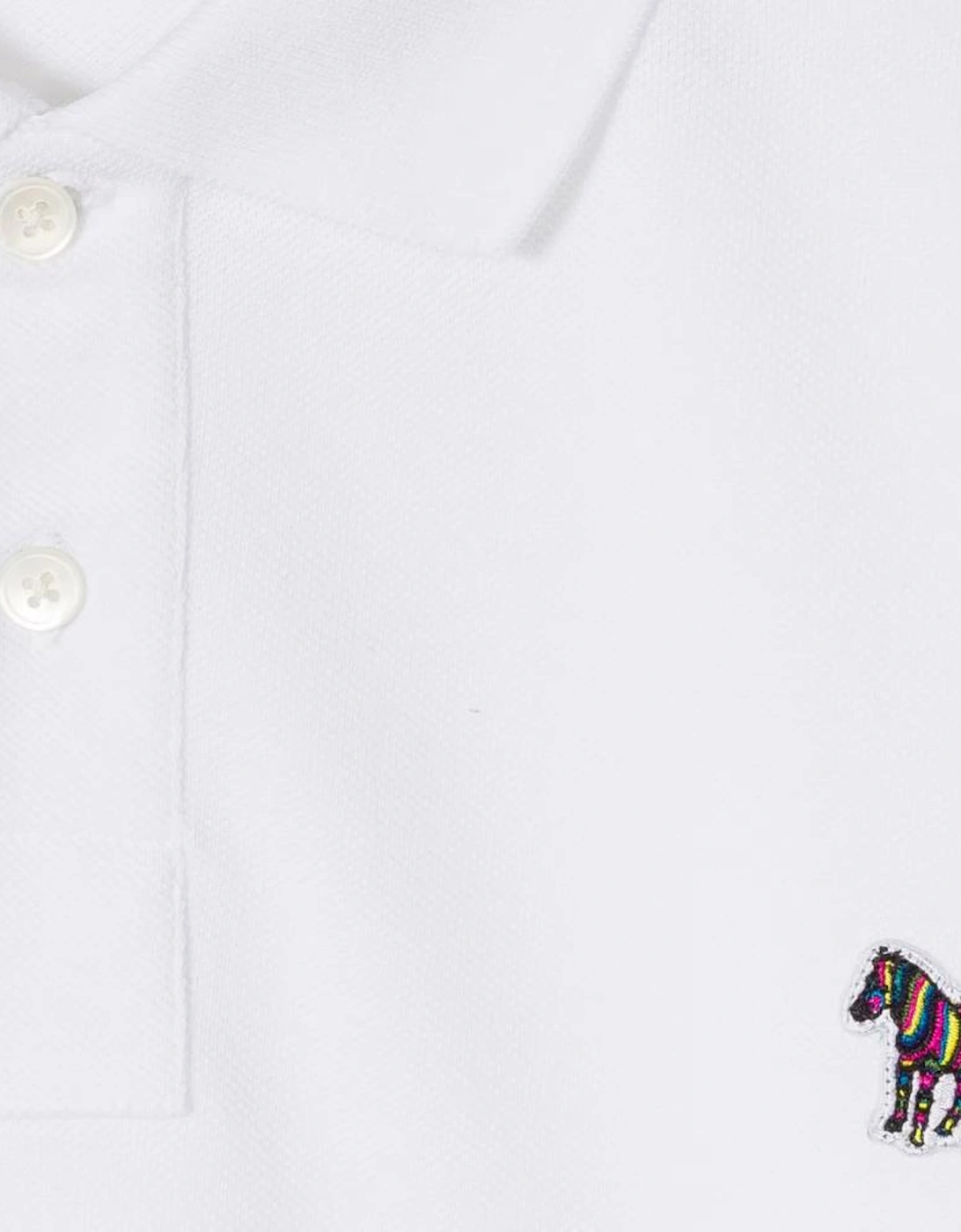 PS Reg Fit SS Polo Shirt Zebra - White