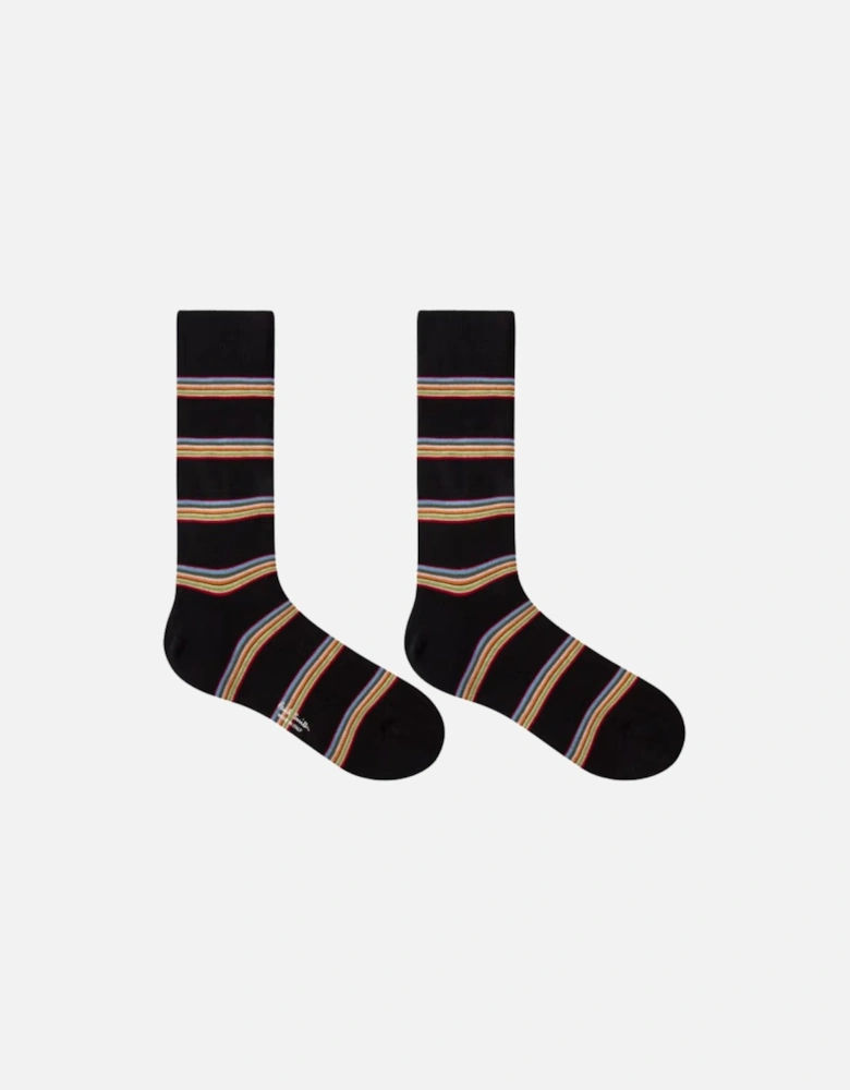 PS Signature Block Sock - Black