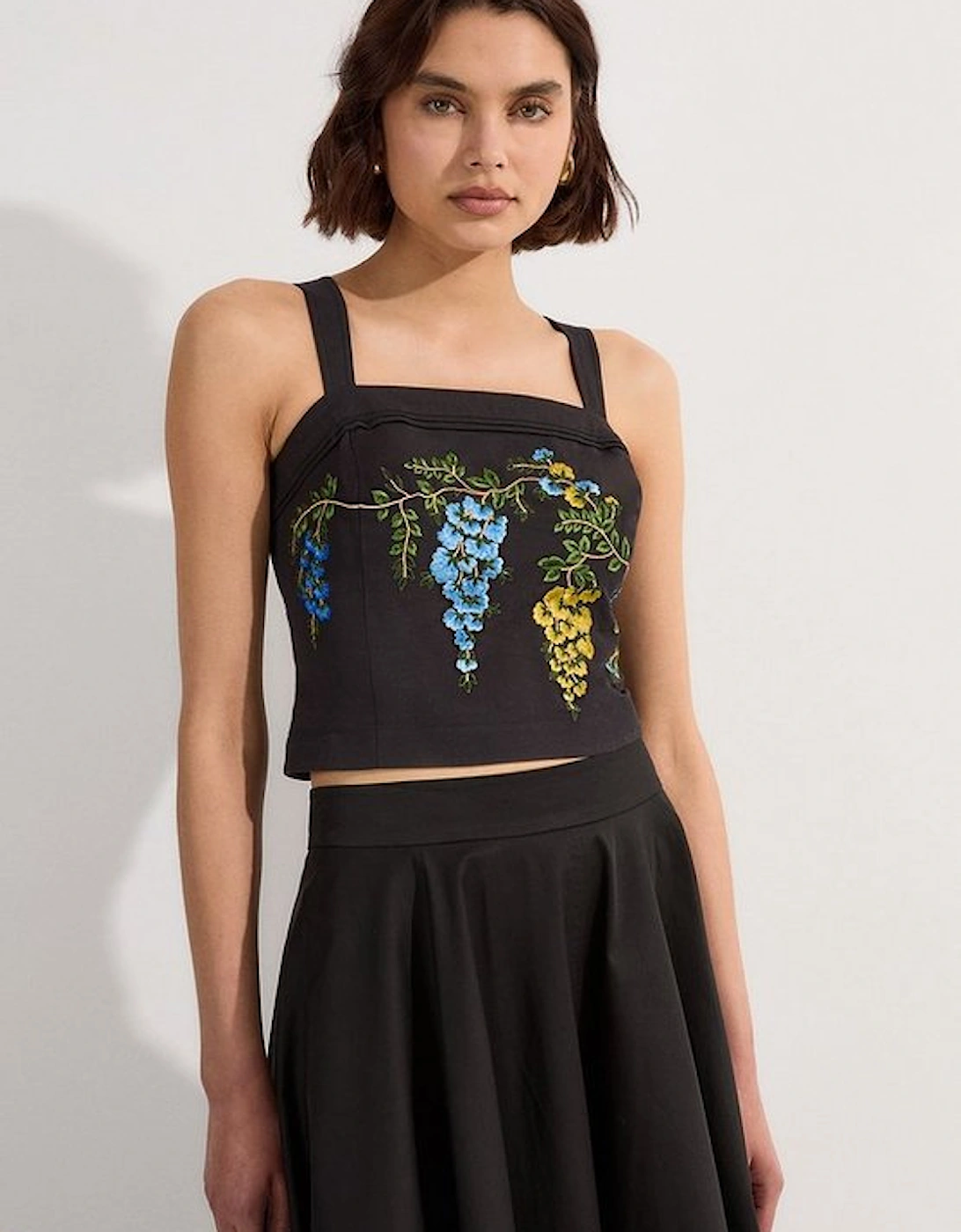 Tall Floral Embroidered Woven Trouser, 4 of 3