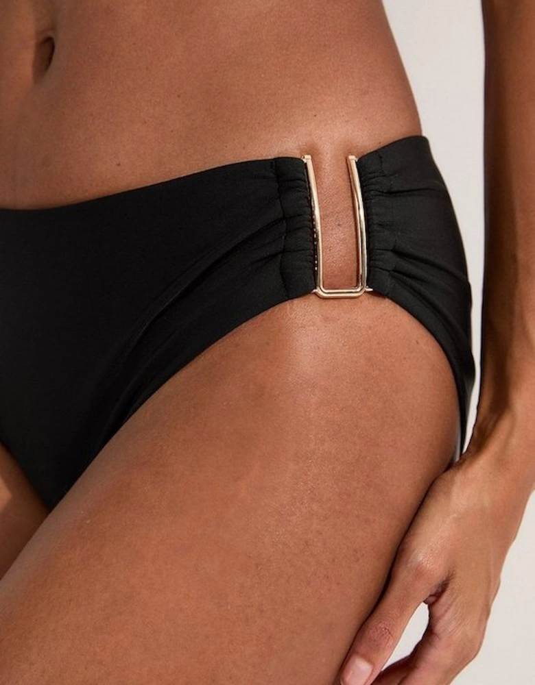 Bikini Bottoms With Gold Trim