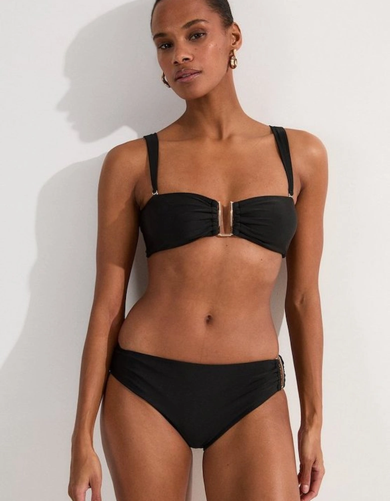 Bikini Bottoms With Gold Trim