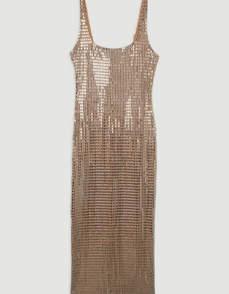 Tall Premium Crystal Embellished Jersey Midi Dress