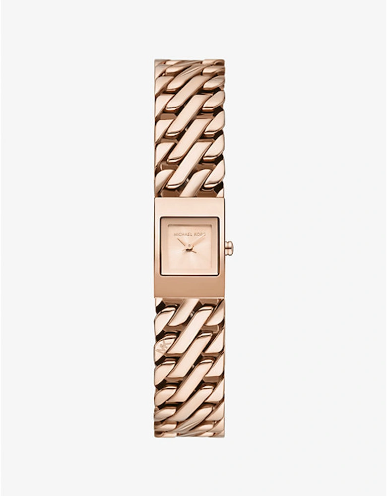 Mini Darrington Rose Gold-Tone Chain-Link Watch