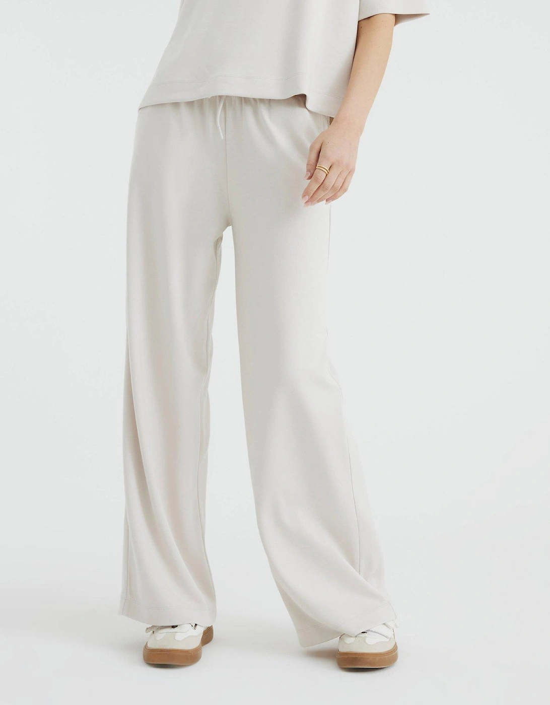 Premium High Waisted Wide Leg Joggers, 2 of 1