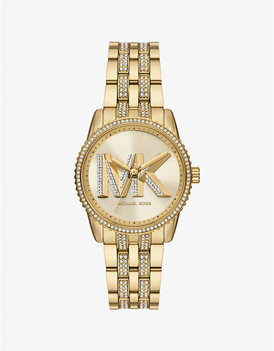 Mini Bryant Pavé Logo Gold-Tone Watch, 2 of 1
