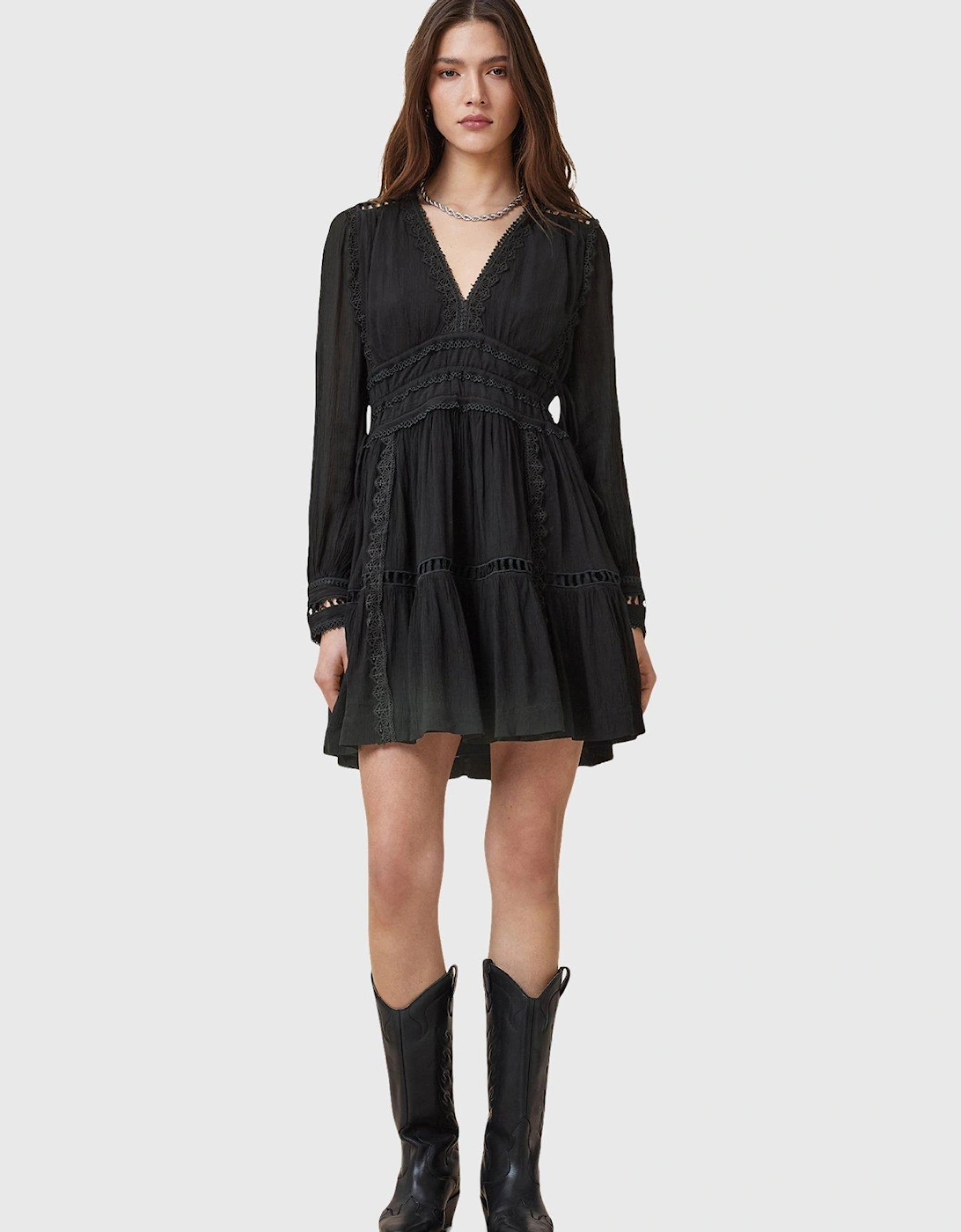 Xanthe Long Sleeve Mini Dress, 2 of 1
