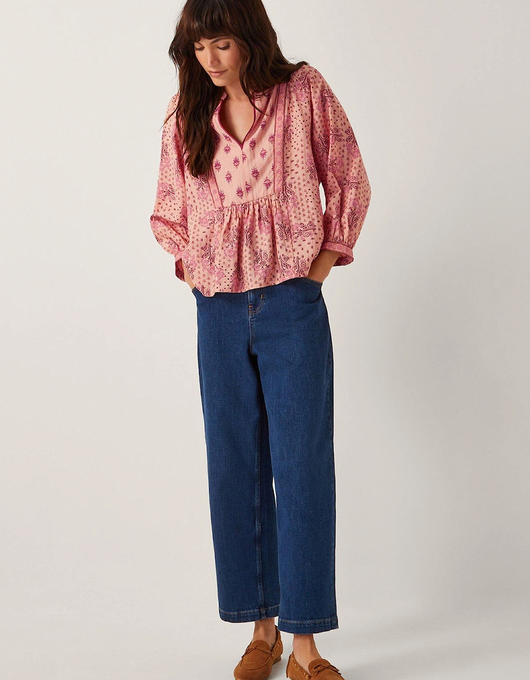 Sibyl Print Top - Orange, 2 of 1