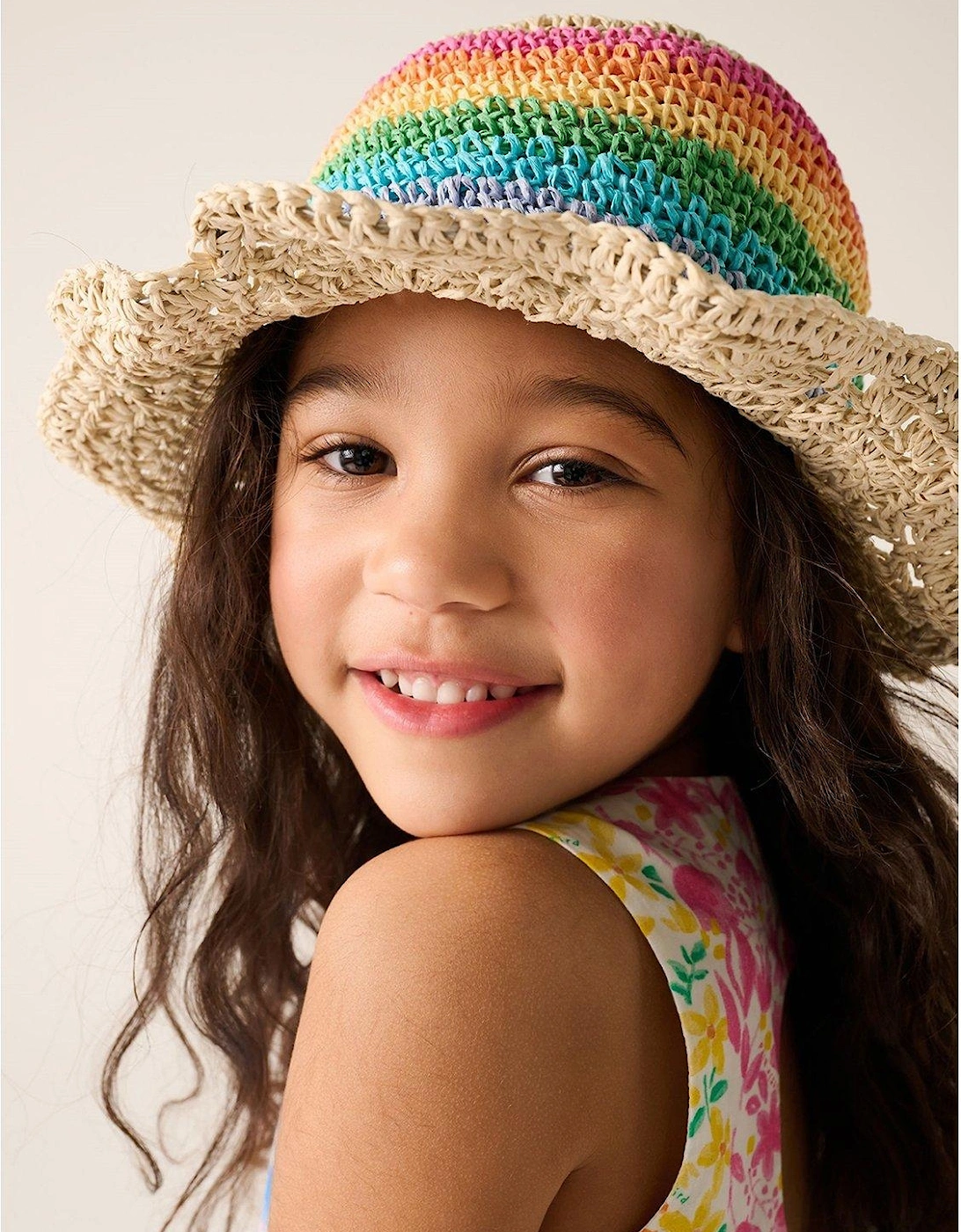 Rainbow Straw Hat - Multi, 2 of 1